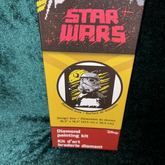 Star Wars Diamond Painting Kit. NEW. 16.3” x 18.3” Using Diamond Dotz. - Picture 3 of 10